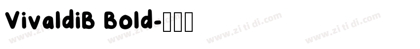 VivaldiB Bold字体转换
